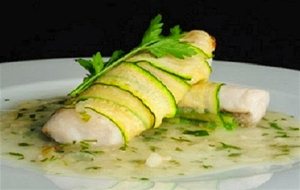 Merluza Con Calabacin En Salsa Verde
