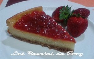 Tarta De Queso Mascarpone Con Mermelada De Fresa
