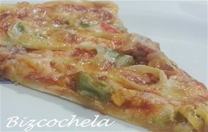 Pizza De Masa Fina Casera
