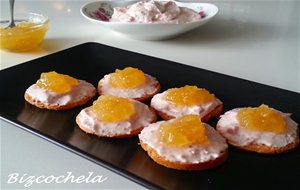 Canapés De Crema Hawaiana
