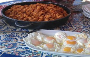 Migas Con Chorizo
