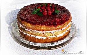 Tarta De Avallanas Con Frambuesa Para San Valentín
