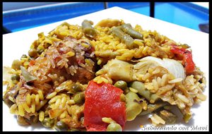 Paella Con Verduras
