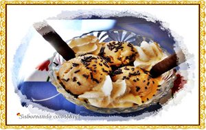 Helado De Chocolate Blanco Caramelizado
