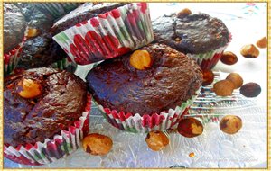Muffins "light" De Chocolate Con Avellanas Y Coco  (aptos Para Diabéticos)
