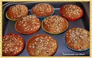 Muffins Con Avellanas Y Fideos De Chocolate
