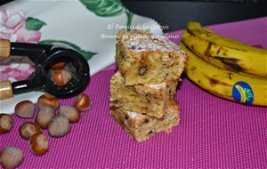 Brownie De Platanos Y Avellanas Caramelizadas
