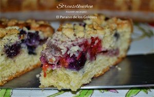 Streuselkuchen O Pastel Con Migas
