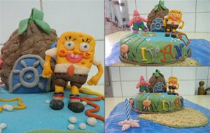 Tarta Fondant De Bob Esponja
