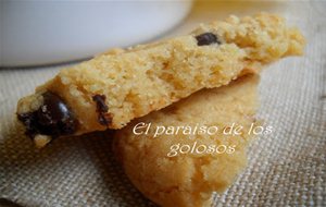 Galletas De Mantequilla De Cacahuete Y Pepitas De Chocolate
