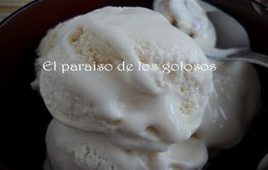 Helado De Leche Merengada Sin Azúcar.
