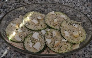 Timbal De Calabacín Tomate Y Queso