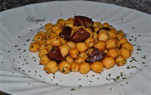 Garbanzos Salteados Con Chorizo