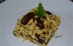 Arroz Salvaje Con Dátiles Y Piñones