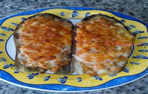 Berenjenas Rellenas Gratinadas Con Queso