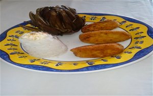 Alcachofa Arroz Y Croquetas Caseras