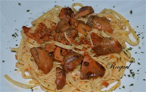 Tagliatelle Con Rovellons Y Sobrasada