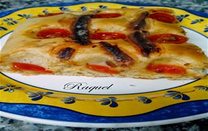 Focaccia De Romero Con Tomate Y Anchoas