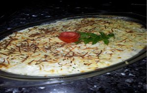 Gratin De Coliflor Con Filetes De Ternera A La Parrilla
