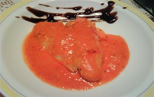 Filetes De Merluza En Salsa De Piquillo
