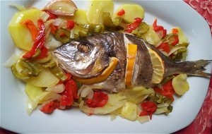 Dorada Al Horno Con Verduras
