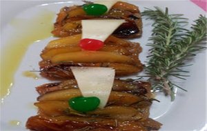 Pan Frito De Miel Con Manzanas Caramelizadas
