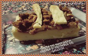 Tarta De Manzana, Crema y Crumble De Galleta