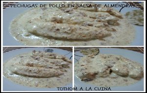 Pechugas De Pollo En Salsa De Almendras
