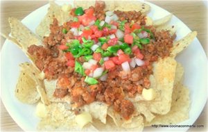 Nachos Con Carne Y Queso
