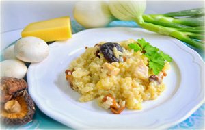 Risotto Con Setas Y Pollo
