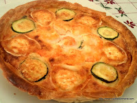 Quiche De Calabacín, Gambas Y Queso De Cabra
