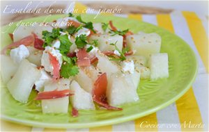 Ensalada De Melón, Jamón Y Queso Fresco
