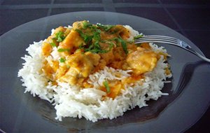 Arroz Basmati Al Vapor Con Curry De Mango