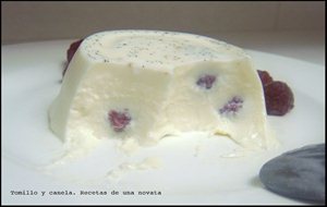 Panna Cotta Con Frambuesas
