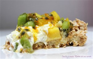 Pavlova De Coco Con Frutas Tropicales
