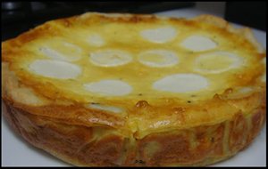 Quiche De Calabacín Con Champiñones Y Queso De Cabra
