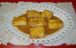 Leche Frita Con Crema De Café 
