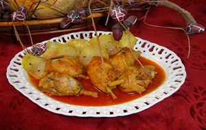 Muslos De Pollo Con Salsa De Zanahorias