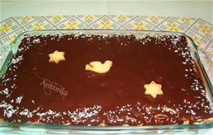 Tarta De Galletas Y Cremas De Chocolate Blanco Y Negro
