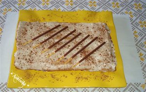 Tarta De Galletas Con Canela Y Queso 
