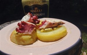 Pulpo A La Brasa Con Patatas Y Mostaza Dijonnaise
