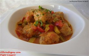 Albóndigas Con Pisto Casero
