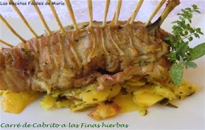 Carré De Cabrito Con Hierbas Frescas
