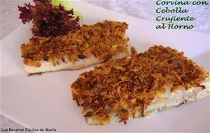 Corvina Con Cebolla Crujiente Al Horno
