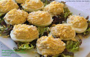 Huevos Rellenos De Atún (con Mayonesa Casera)
