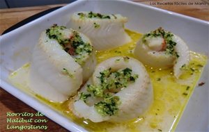 Halibut Con Langostinos Y Vino Blanco
