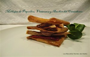 Milhojas De Piquillos, Ventresca Y Anchoas Del Cantábrico
