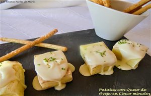 Patatas En Cinco Minutos Con Queso De Oveja
