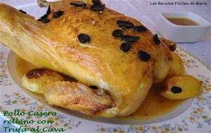 Pollo Casero Relleno Con Trufa Al Cava, Receta Para Navidad
