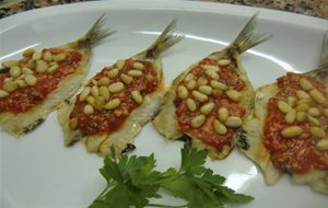 Sardinas Asadas Con Crema De Piquillos
